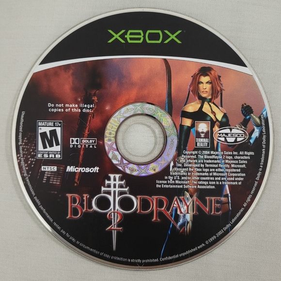 XBOX BloodRayne 1 (2002) & BloodRayne 2 (2004) w/Disc, Manual & Case Included. - Picture 8 of 9